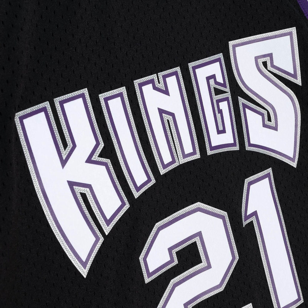 Vlade Divac Sacramento Kings NBA Mitchell & Ness Men Black 2000-01 Hardwood Classics Swingman Jersey product image 3,