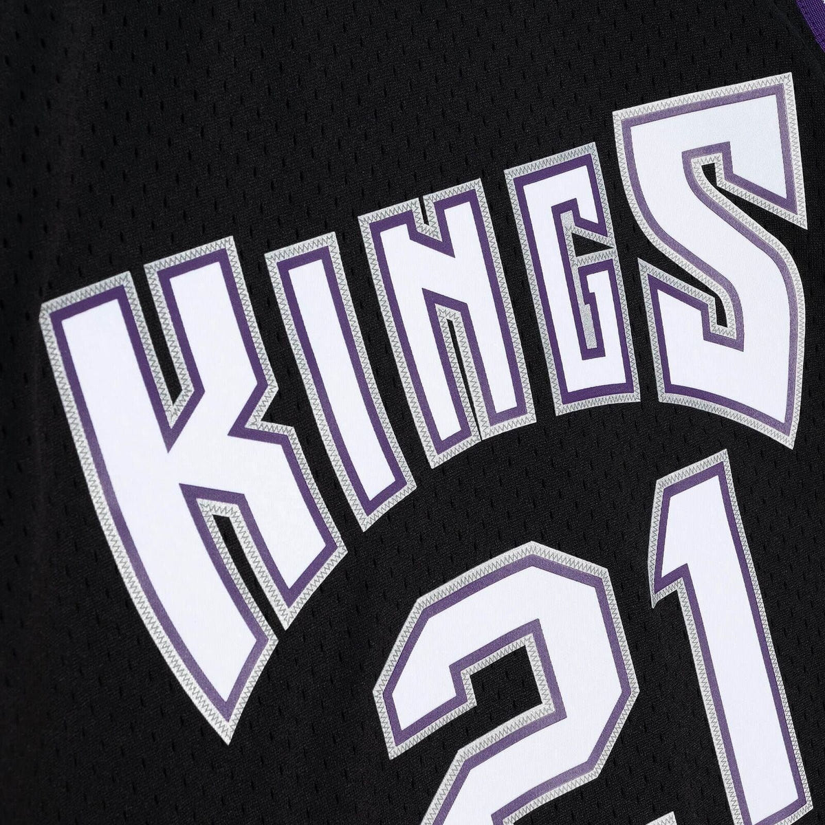 Vlade Divac Sacramento Kings NBA Mitchell & Ness Men Black 2000-01 Hardwood Classics Swingman Jersey product image 3,
