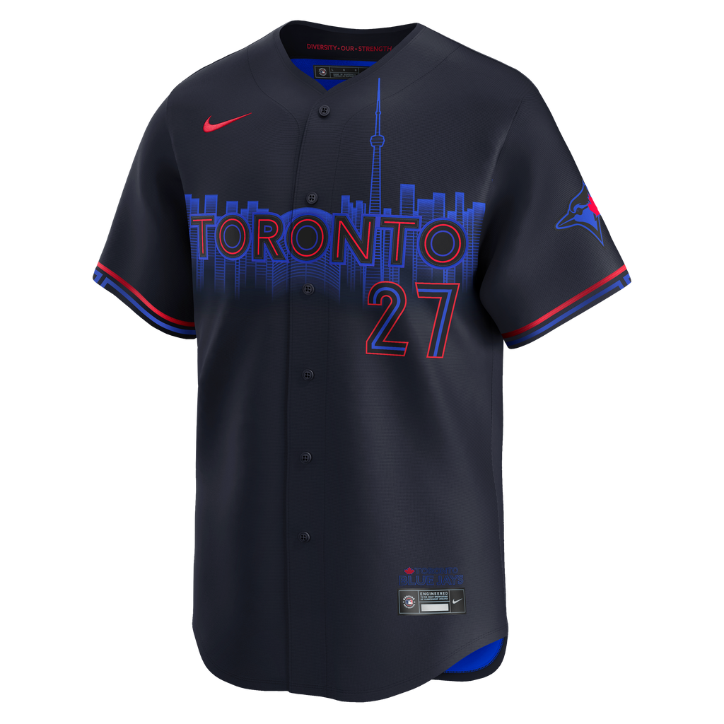 Vladimir Guerrero Jr. Toronto Blue Jays MLB Nike Men Black City Connect Limited Jersey product image 2, provided for visual