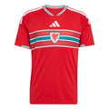 Wales National Team FIFA Adidas Men Red 2026 Replica Home Jersey product image 1, provided for visual reference and product