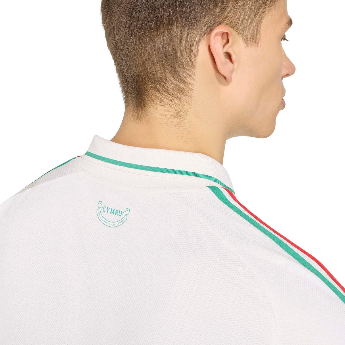 Wales National Team FIFA Adidas Men White 2026 Replica Away Jersey product image 3, provided for visual reference and