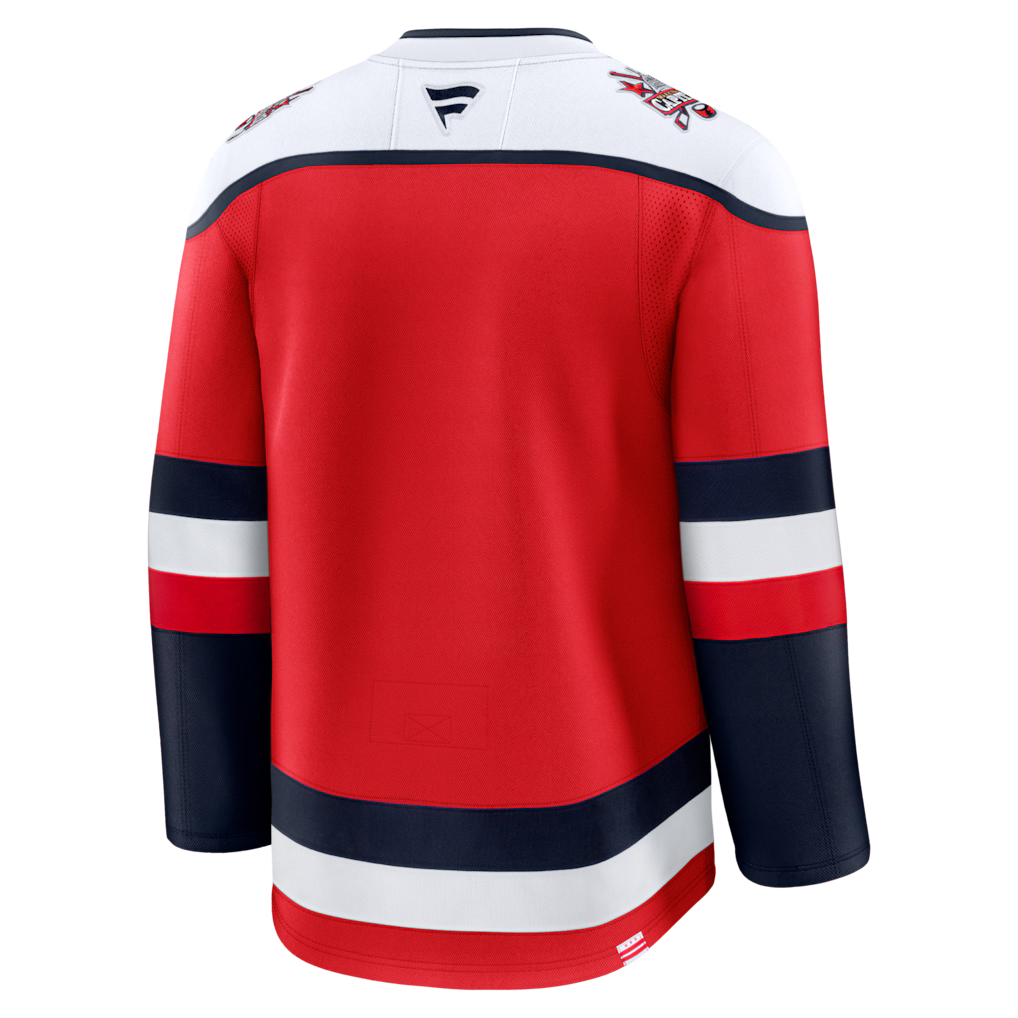 Washington Capitals NHL Fanatics Branded Men Red Alternate Premium Jersey product image 2, provided for visual reference and