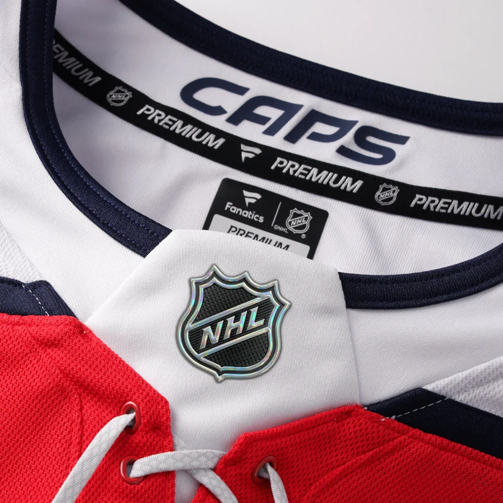 Washington Capitals NHL Fanatics Branded Men Red Alternate Premium Jersey product image 4, provided for visual reference and