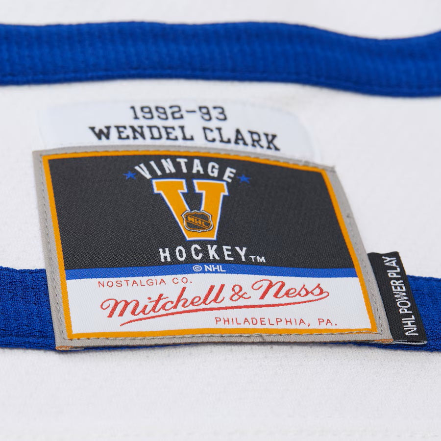 Wendel Clark Toronto Maple Leafs NHL Mitchell & Ness Men White 1992 Power Play Authentic Jersey product image 9, provided