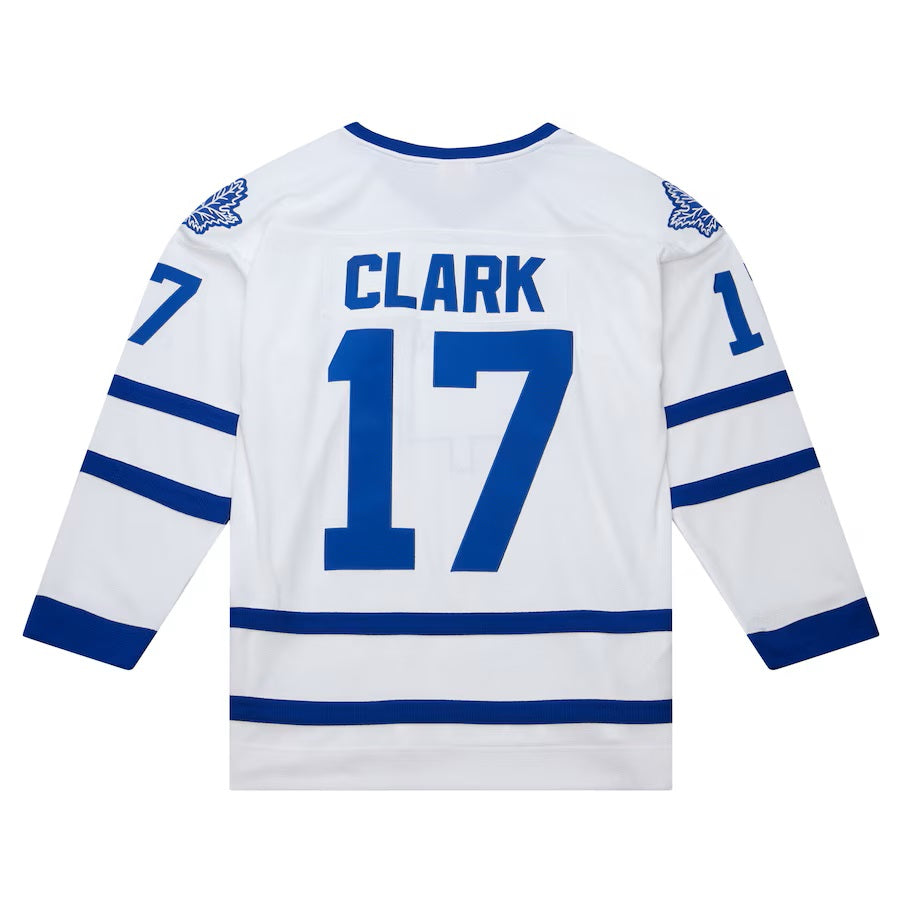 Wendel Clark Toronto Maple Leafs NHL Mitchell & Ness Men White 1992 Power Play Authentic Jersey product image 1, provided