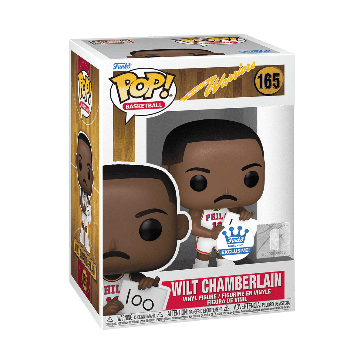 Wilt Chamberlain Golden State Warriors NBA Funko POP Legends 1962 Vinyl Figure product image 1, provided for visual