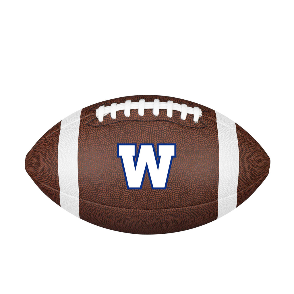 Winnipeg Blue Bombers CFL Wilson Backyard Legend Football product image 1, provided for visual reference and product detail