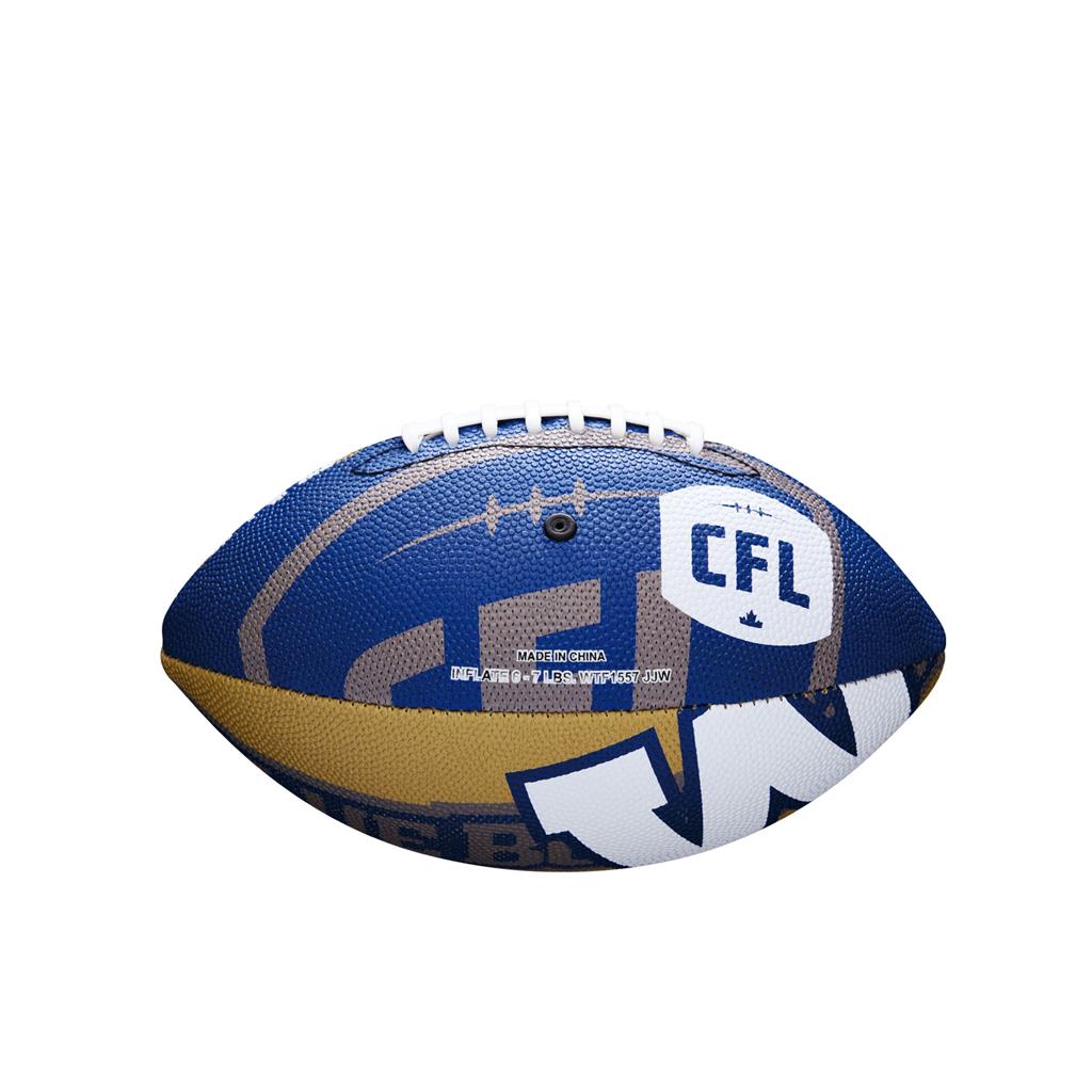 Winnipeg Blue Bombers CFL Wilson Wraparound Mini Football product image 2, provided for visual reference and product detail