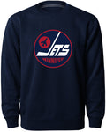 Winnipeg Jets NHL Bulletin Men Twill Logo Express Crew Sweater product image 1, provided for visual reference and product