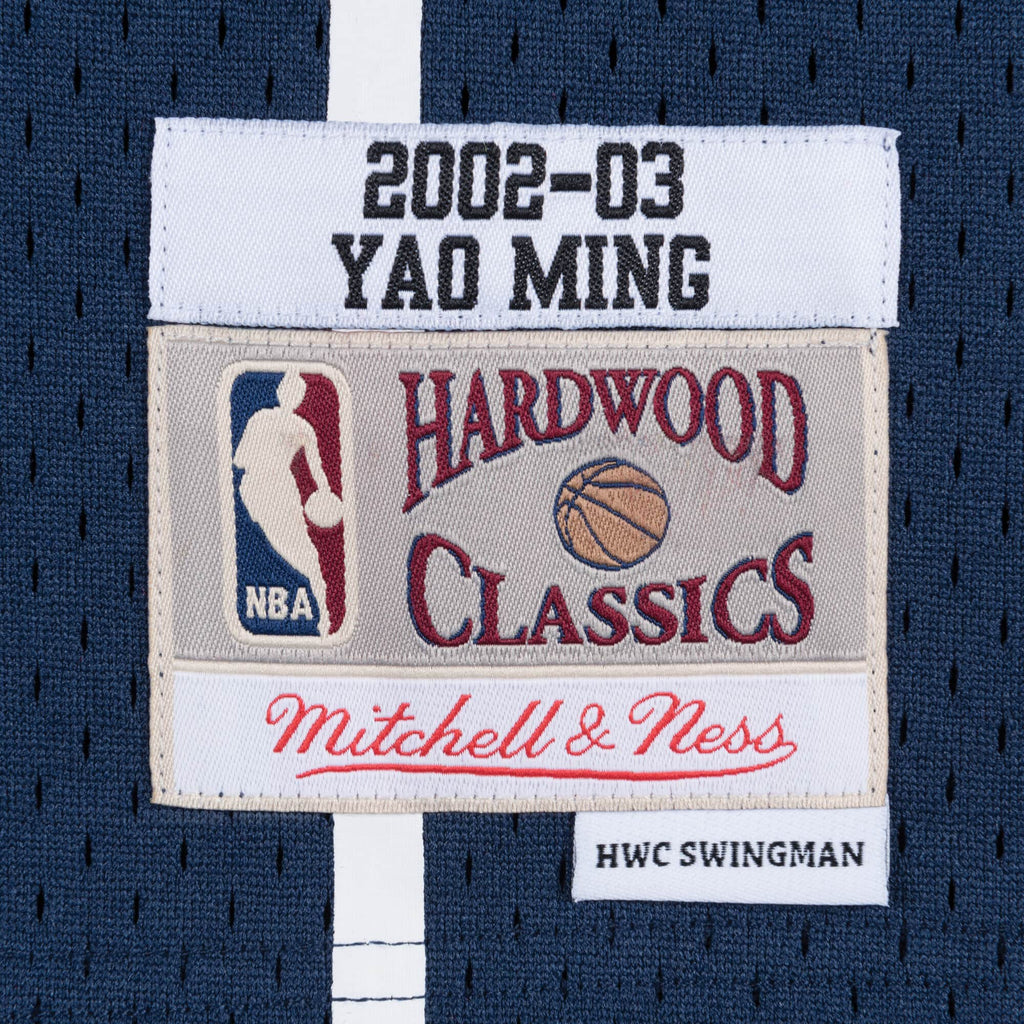 Yao Ming Houston Rockets NBA Mitchell & Ness Men Navy 2002-03 Hardwood Classics Swingman Jersey product image 3, provided