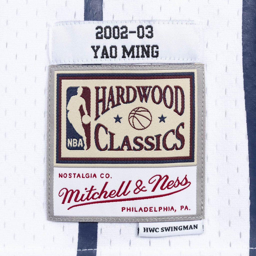 Yao Ming Houston Rockets NBA Mitchell & Ness Men White 2002-03 Hardwood Classics Swingman Jersey product image 3, provided