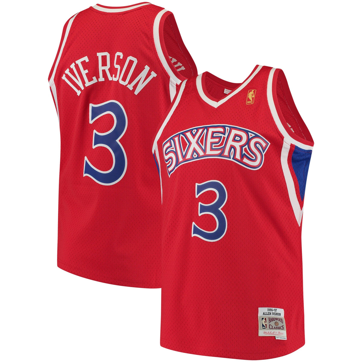 Allen Iverson Philadelphia 76ers Red 1996-97 Hardwood product image 1