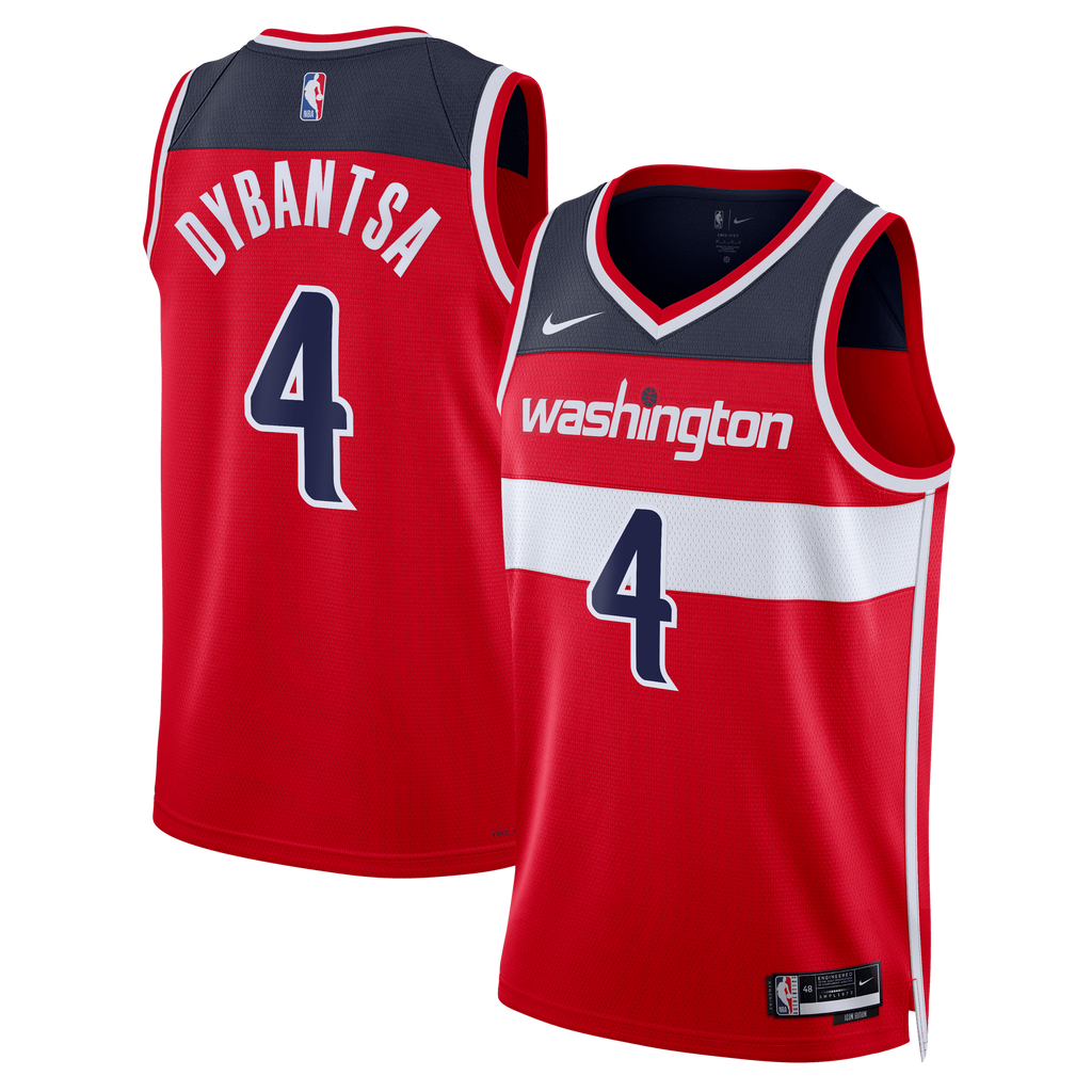 AJ Dybantsa Washington Wizards Icon Swingman Red Jersey product image 2