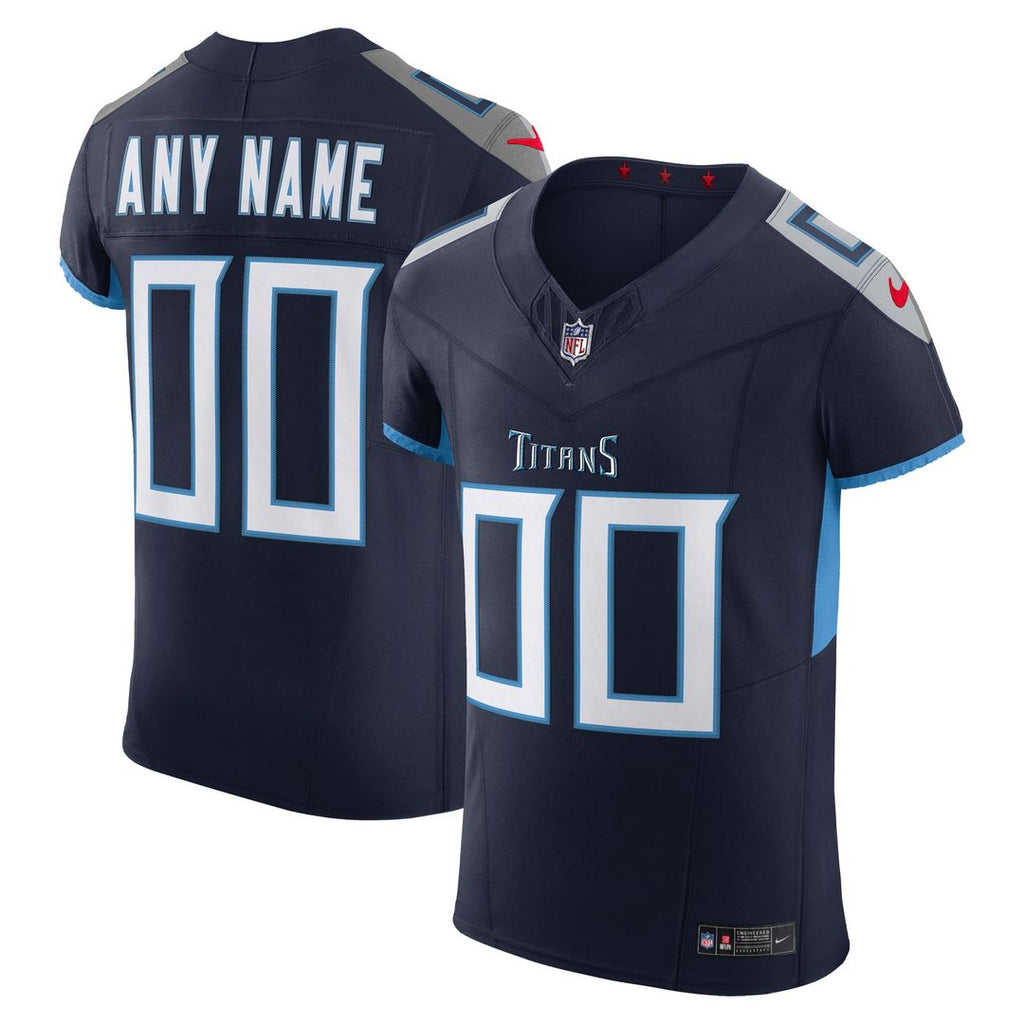 Tennessee Titans Nike Navy Vapor FUSE Elite Custom Jersey product image 1