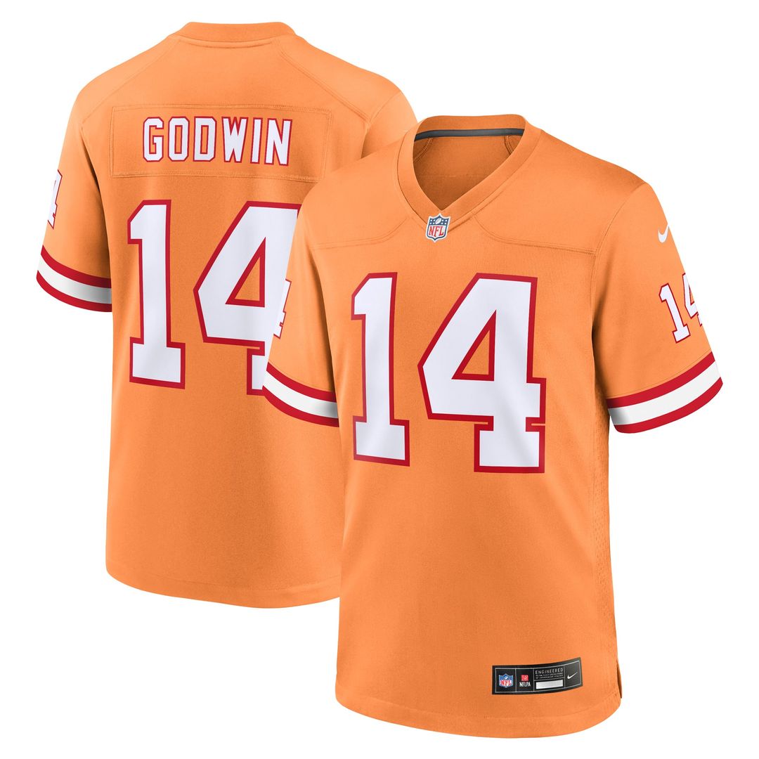 Tampa Bay Buccaneers Chris Godwin Nike Orange Throwback product image 7