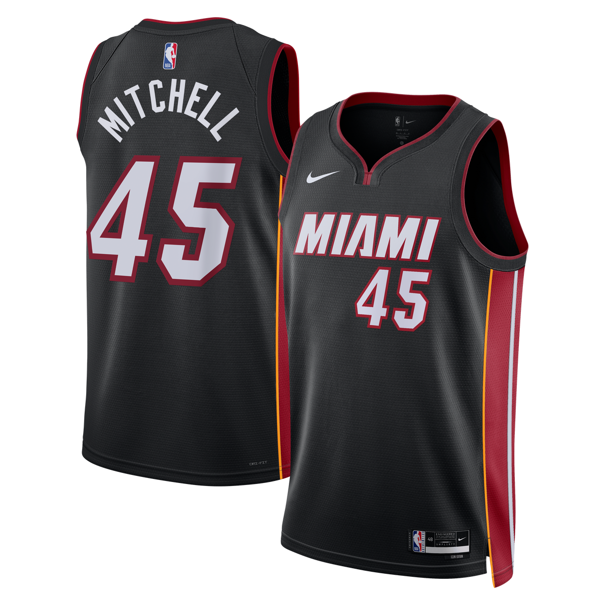 Davion Mitchell Miami Heat Icon Edition Swingman Black product image 2