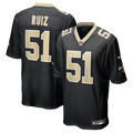 New Orleans Saints Cesar Ruiz Nike Black Game Jersey product image 1