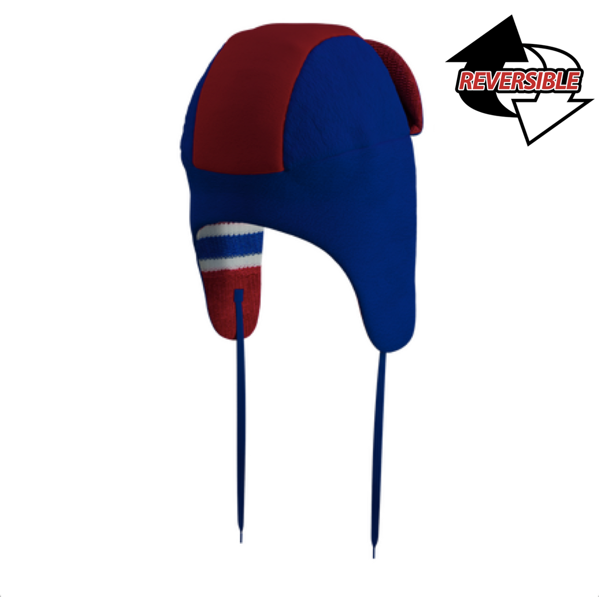 Montreal Canadiens NHL Hockey Sockey Men Red Reversible Trapper product image 6, provided for visual reference and product