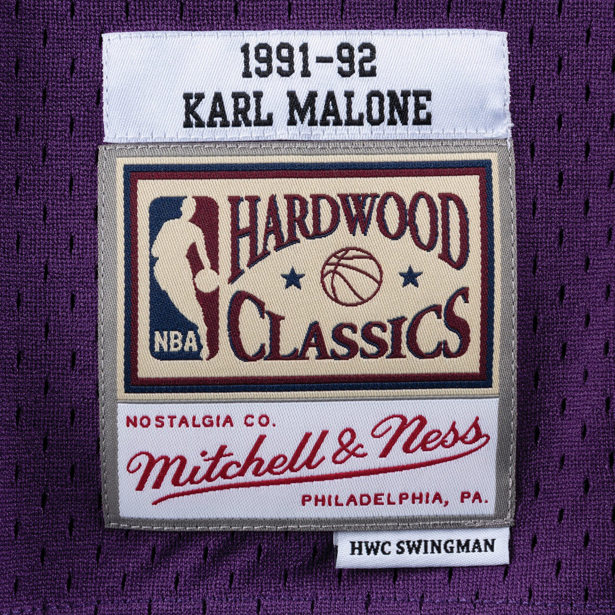 Karl Malone Utah Jazz Swingman 1991-92 Jersey product image 4