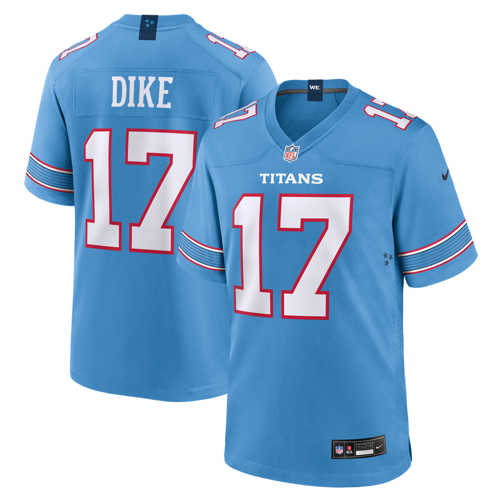Tennessee Titans Chimere Dike Nike Light Blue Game Jersey product image 7