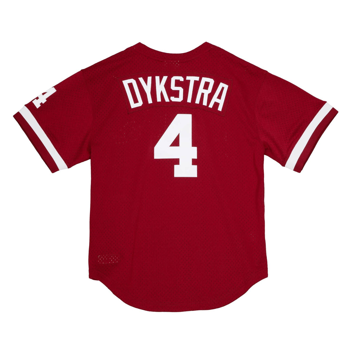 Lenny Dykstra Philadelphia Phillies MLB Mitchell & Ness Men Burgundy 1991 Authentic Pullover Jersey product image 1,