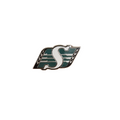 Saskatchewan Roughriders CFL TSV Logo Lapel Pin product image 1, provided for visual reference and product detail review