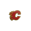 Calgary Flames NHL TSV Team Logo Lapel Pin product image 1, provided for visual reference and product detail review