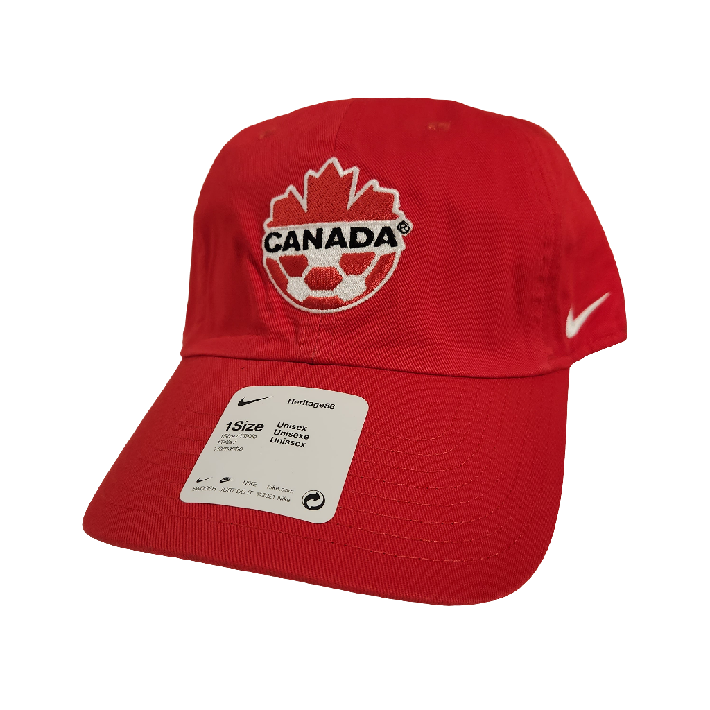 Canada Soccer FIFA Nike Men Red Heritage 86 Adjustable Hat product image 1, provided for visual reference and product detail