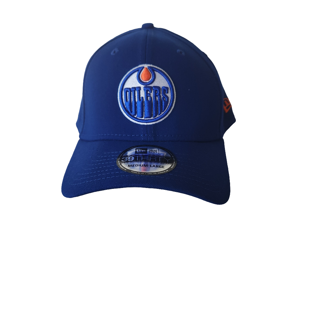 Edmonton Oilers NHL New Era Men Royal 39Thirty Team Classic Stretch Fit Hat product image 1, provided for visual reference