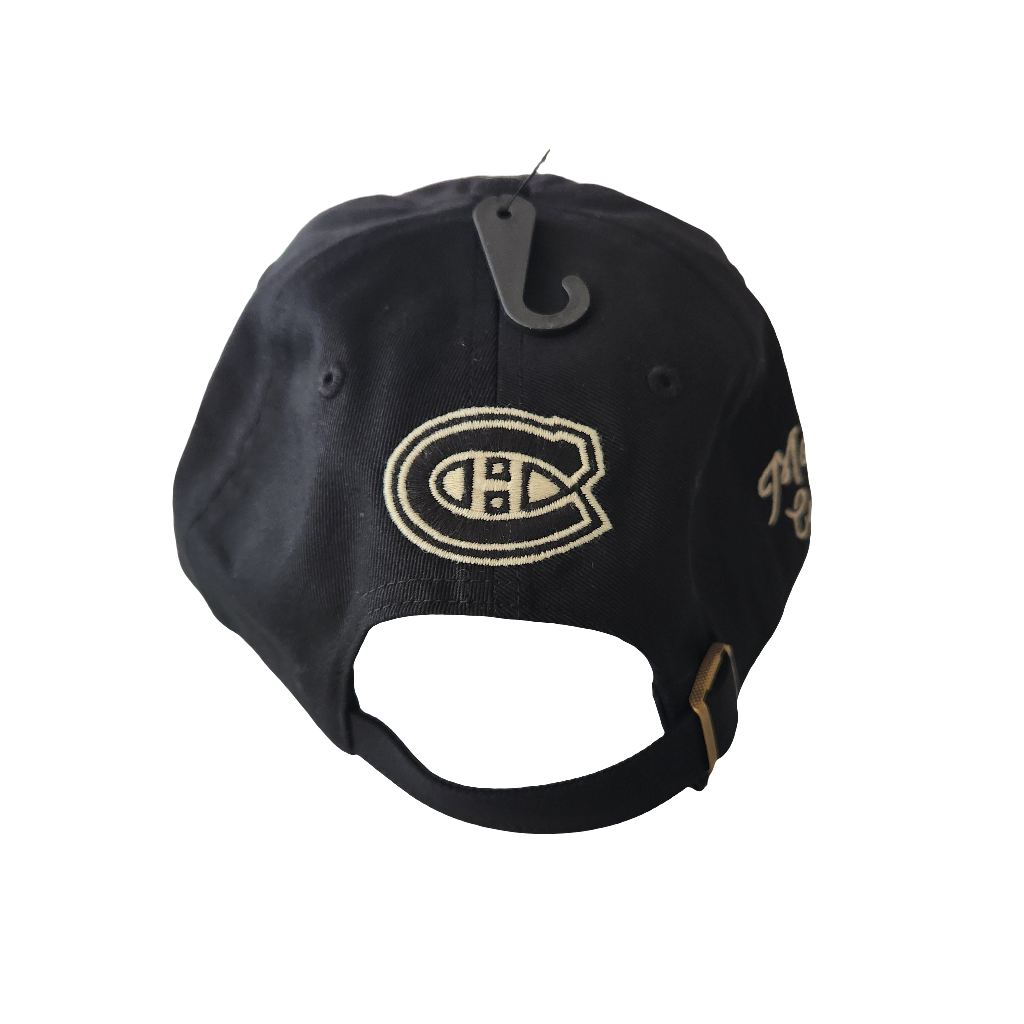 Montreal Canadiens NHL 47 Brand Black Zoey Adjustable Clean Up Hat product image 3, provided for visual reference and