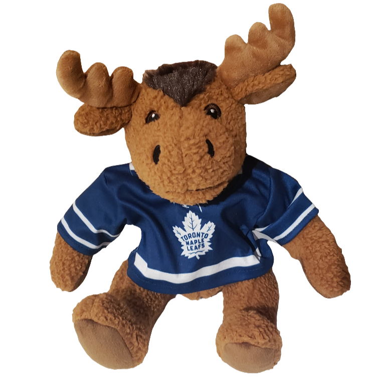 Moose Toronto Maple Leafs NHL Stuffed Animal House 10" Curly Gritter product image 1, provided for visual reference and