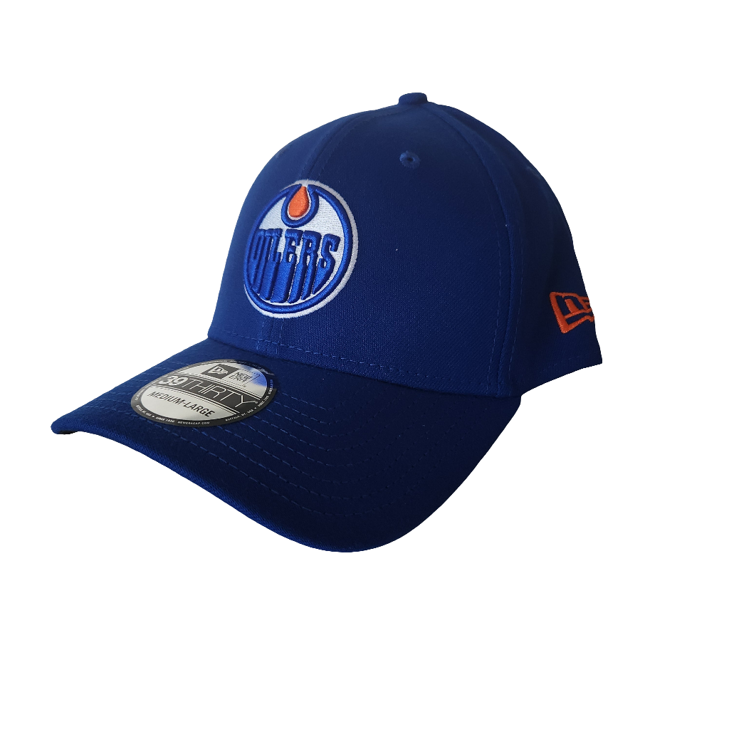 Edmonton Oilers NHL New Era Men Royal 39Thirty Team Classic Stretch Fit Hat product image 2, provided for visual reference