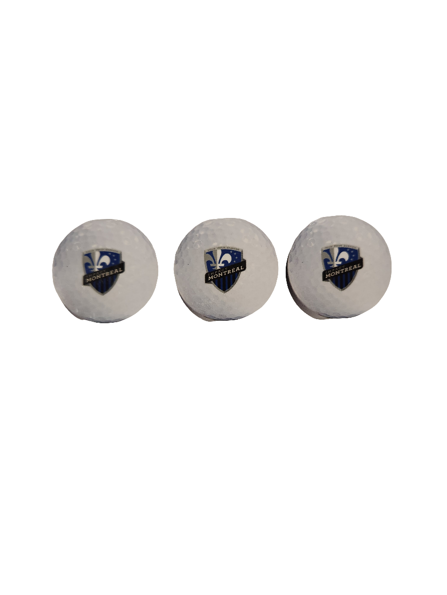 CF Montreal MLS Wincraft Golf Ball 3 Pack Set product image 2, provided for visual reference and product detail review