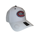 Montreal Canadiens NHL American Needle Men White E-Boss Stretch Fit Hat product image 1, provided for visual reference and