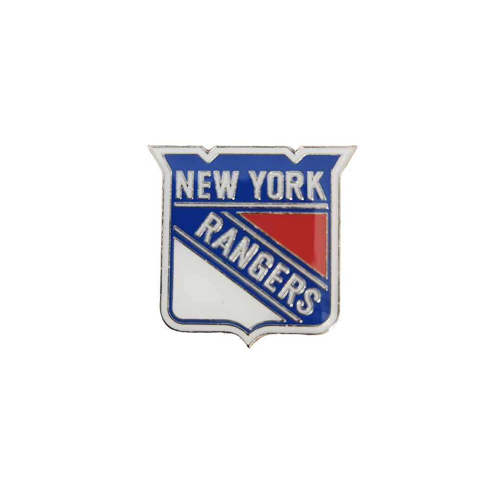 New York Rangers NHL TSV Team Logo Lapel Pin product image 1, provided for visual reference and product detail review