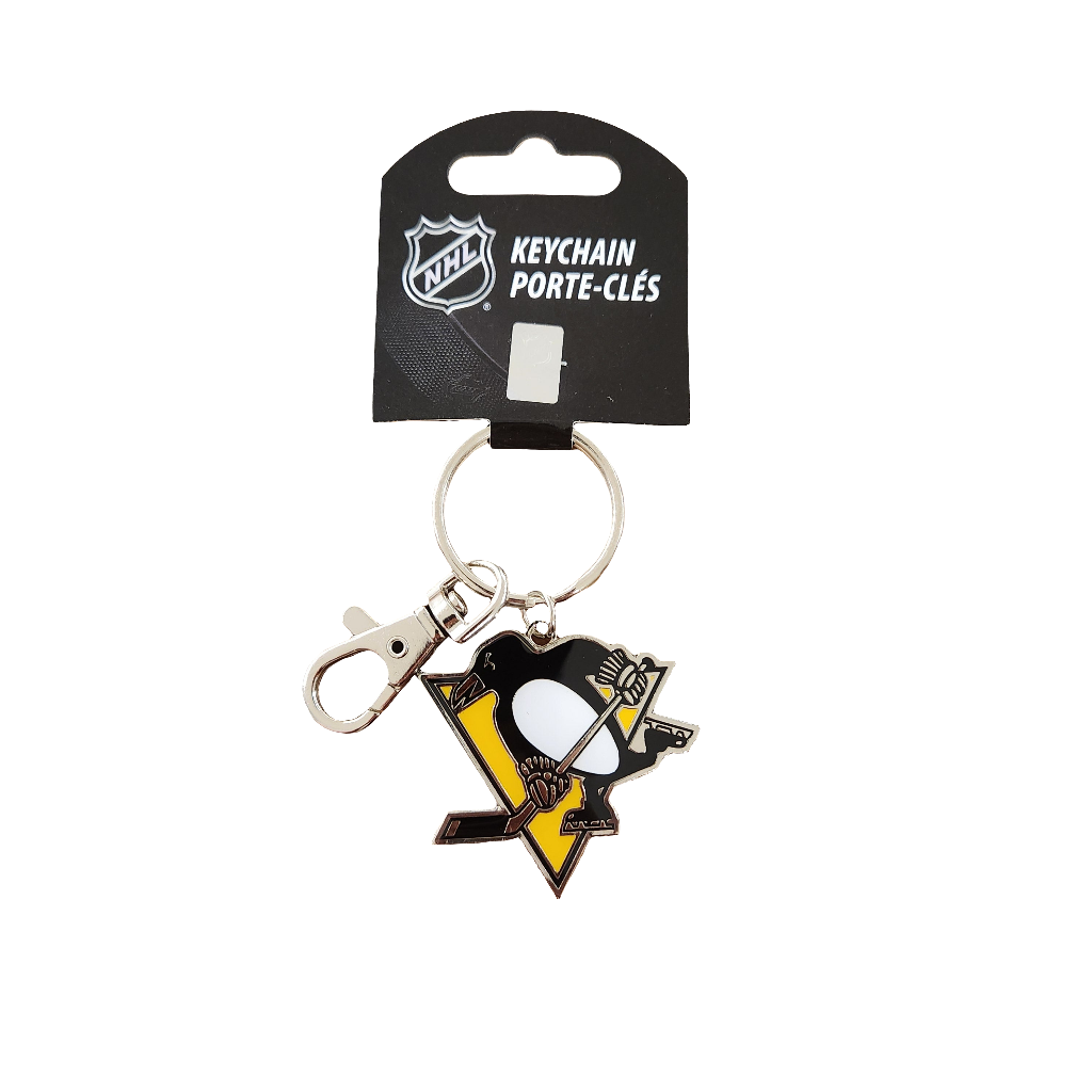 Pittsburgh Penguins NHL TSV Team Logo Keychain product image 1, provided for visual reference and product detail review