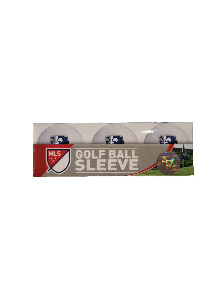 CF Montreal MLS Wincraft Golf Ball 3 Pack Set product image 1, provided for visual reference and product detail review