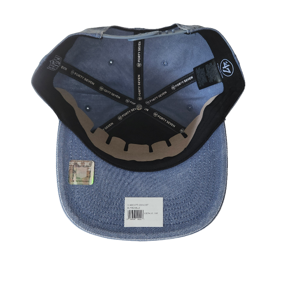Buffalo Bills NFL 47 Brand Men Royal Boot Path RF Captain Snapback product image 3, provided for visual reference and