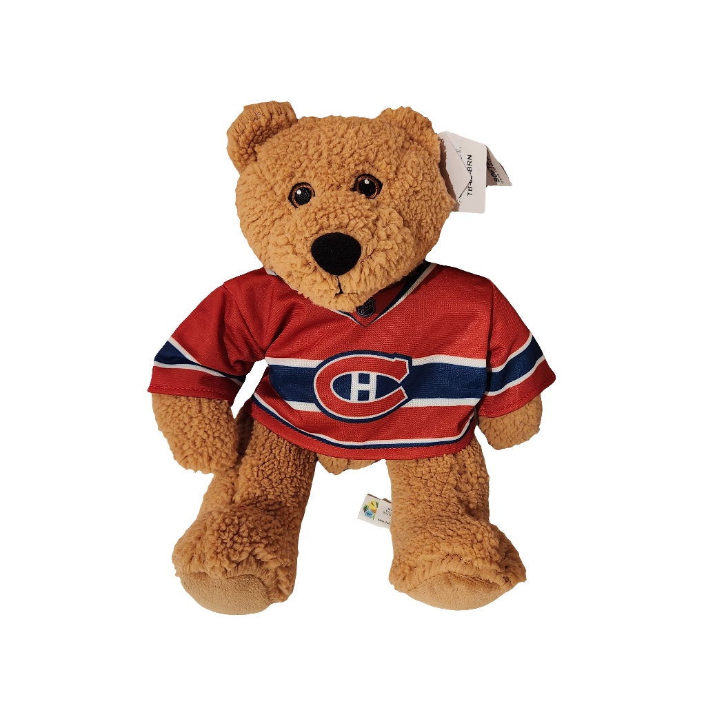 Brown Bear Montreal Canadiens NHL Stuffed Animal House 10" Curly Gritter product image 1, provided for visual reference and