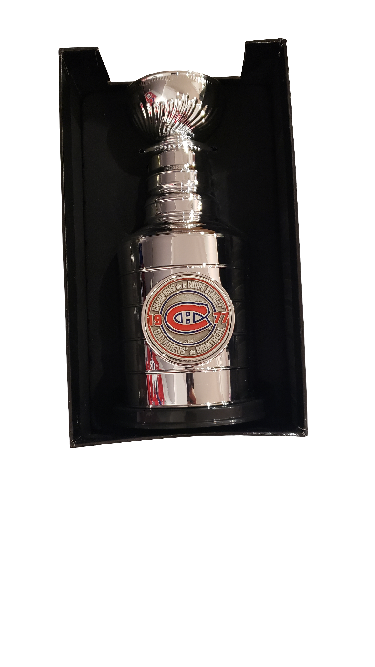 Montreal Canadiens NHL TSV 1977 Stanley Cup Champions 8" Replica Trophy product image 1, provided for visual reference and