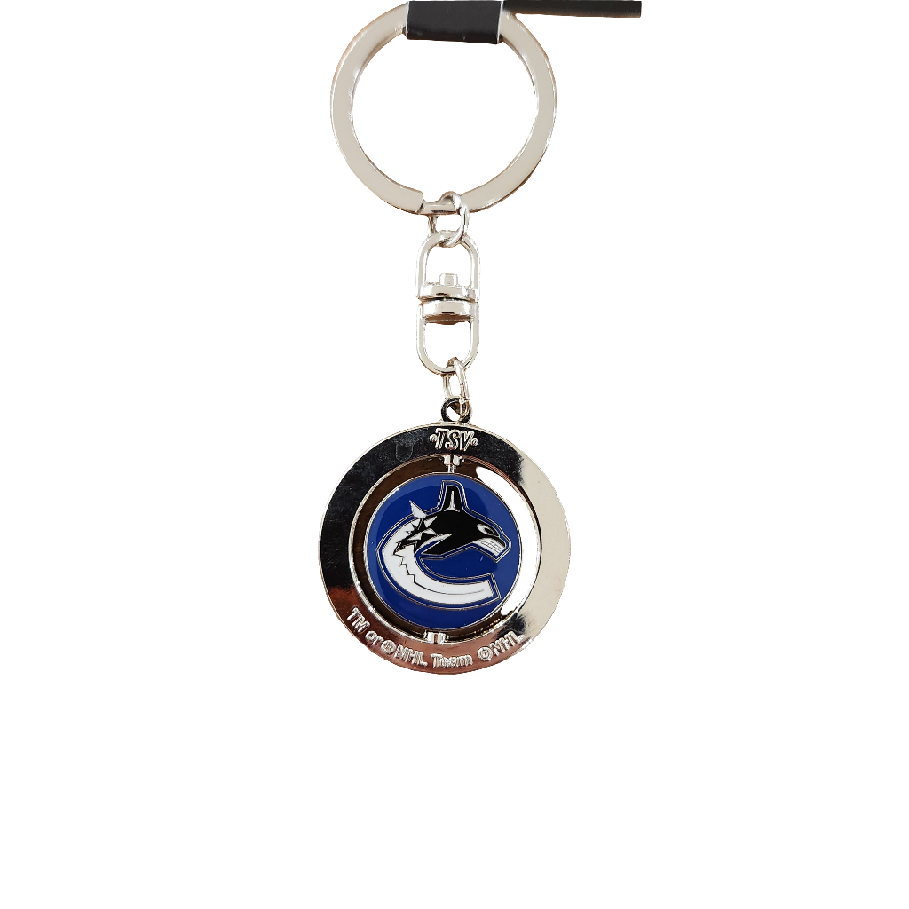 Vancouver Canucks NHL TSV Spinner Keychain product image 2, provided for visual reference and product detail review