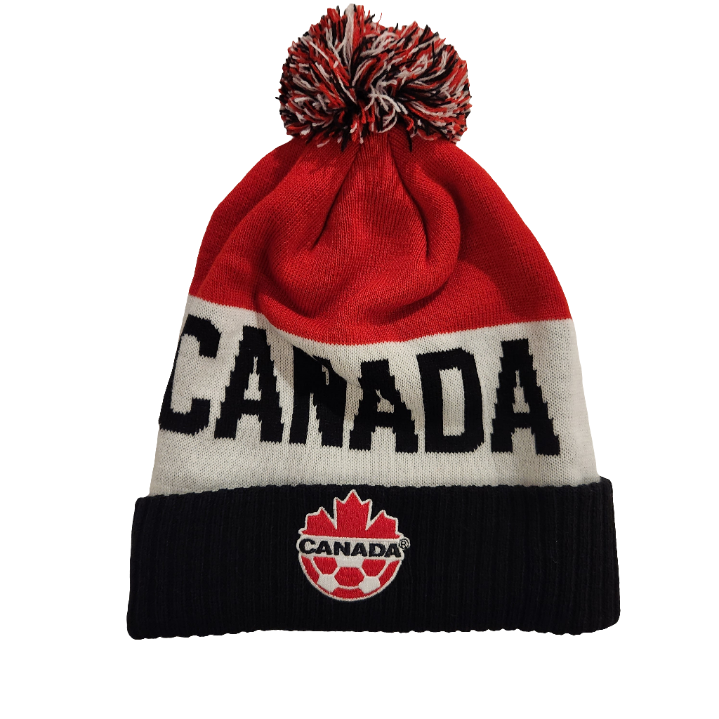Canada Soccer FIFA Nike Classic Striped Beanie Cuff Knit Hat product image 1, provided for visual reference and product