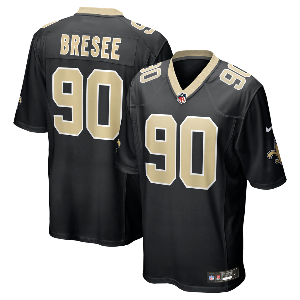 New Orleans Saints Bryan Bresee Nike Black Game Jersey product image 1