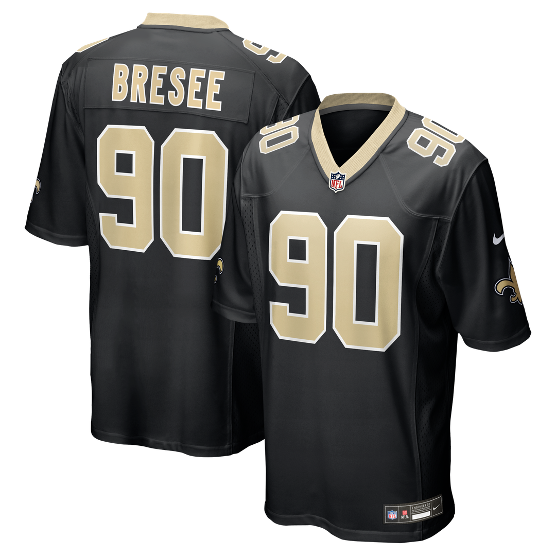 New Orleans Saints Bryan Bresee Nike Black Game Jersey product image 1