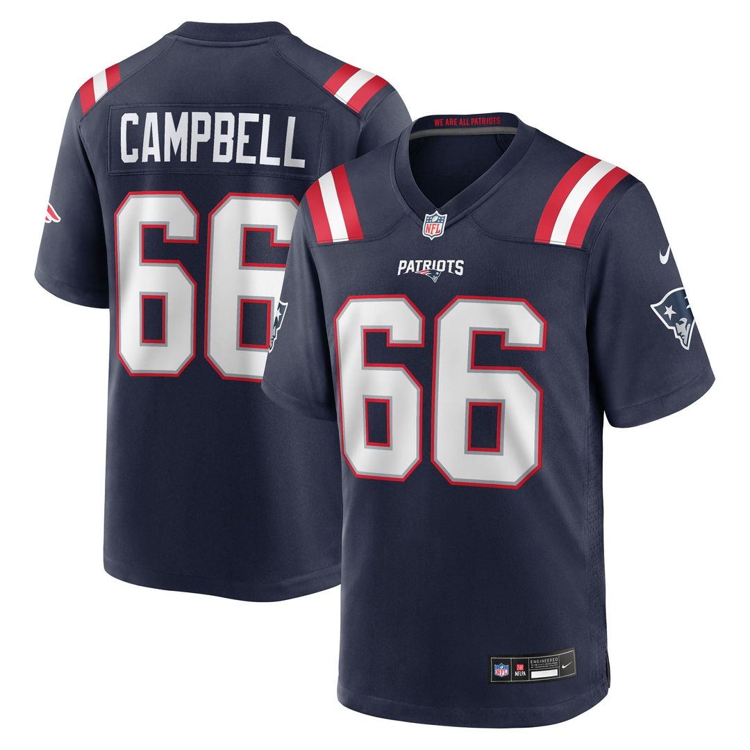 New England Patriots Will Campbell Nike Navy Game Jersey product image 1
