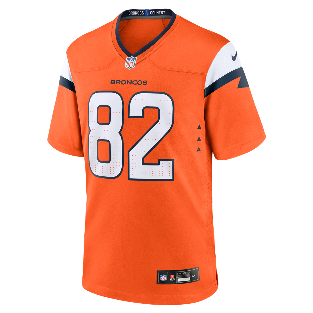 Denver Broncos Adam Trautman Nike Orange Game Jersey product image 2