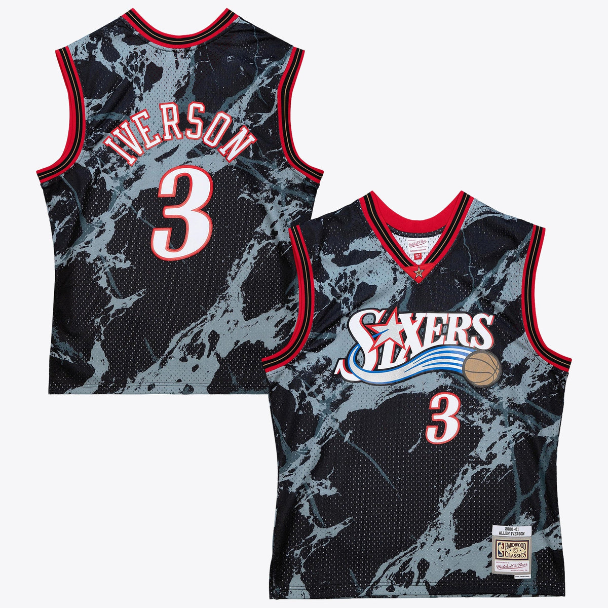 Allen Iverson Philadelphia 76ers 2000 Team Marble Swingman product image 2