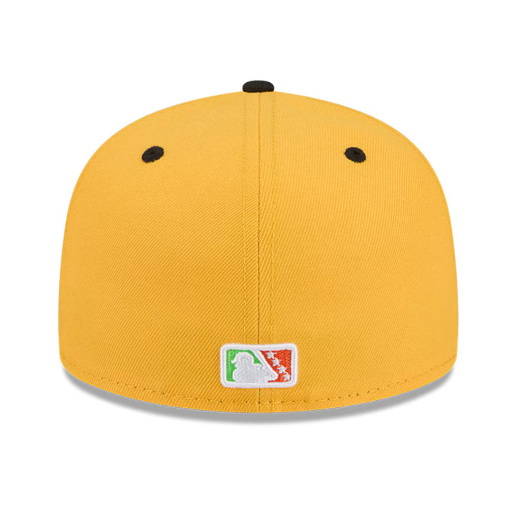 Eugene Emeralds MiLB New Era Men Yellow/Black 59Fifty Copa De La Diversion Fitted Hat product image 2, provided for visual