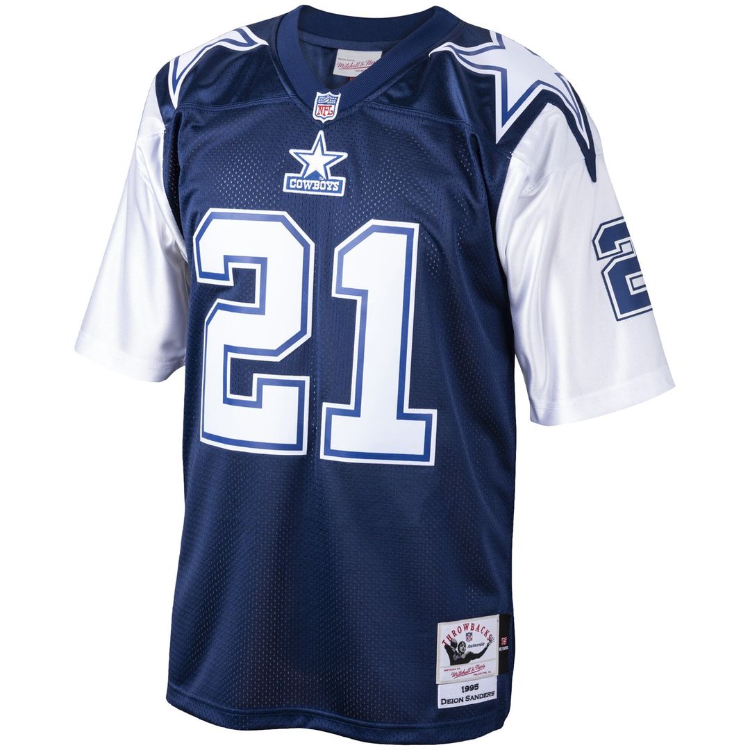 Dallas Cowboys Deion Sanders Mitchell & Ness Navy Big & product image 2