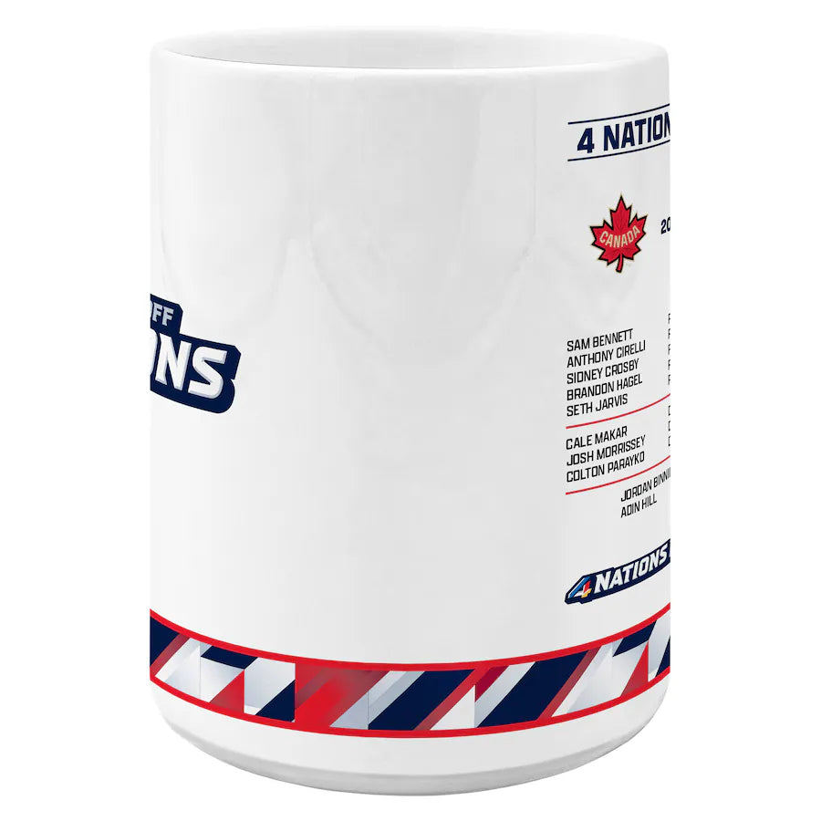 Canada NHL Inglasco 15oz 4 Nations Face-Off Champions Roster Sublimated Mug product image 4, provided for visual reference